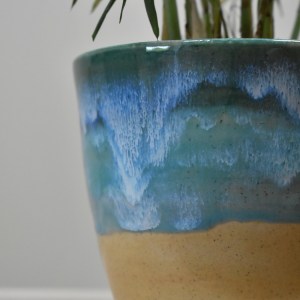 Blue Turquoise Flowerpot - Image 2