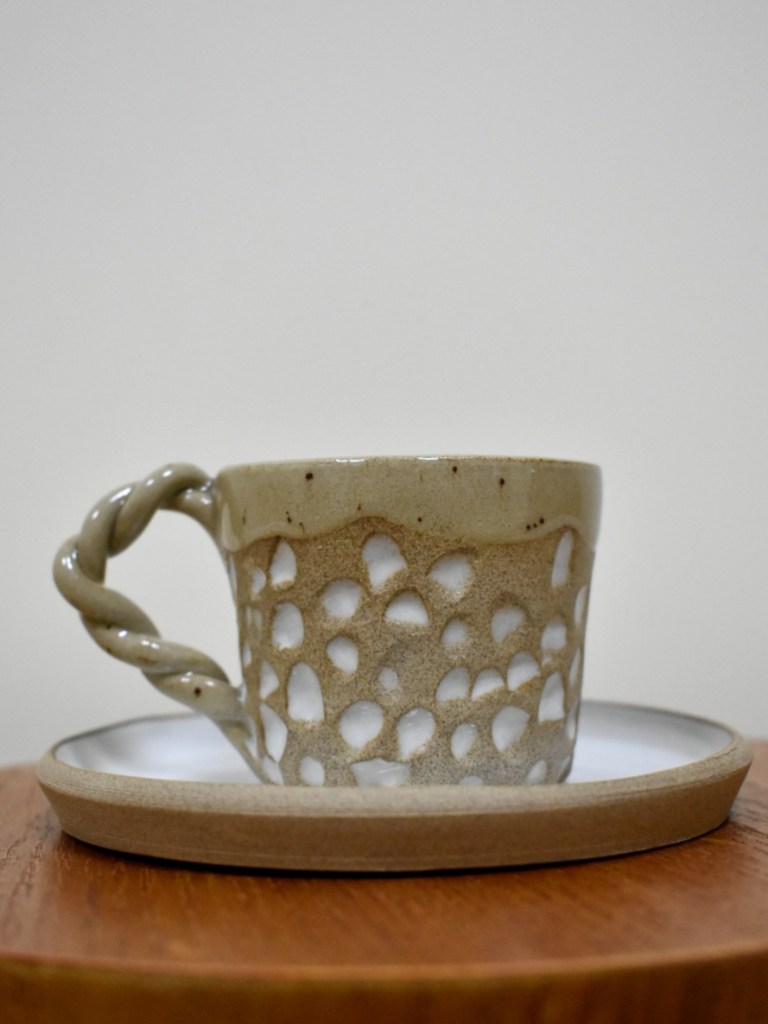 Mug - carved espresso