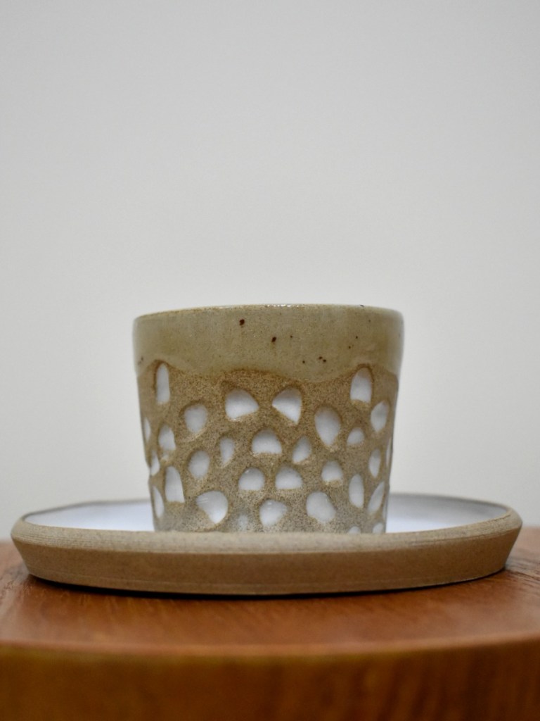 Mug - carved espresso