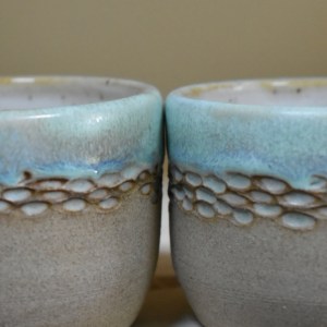 Set of 2 cups - carved espresso - Image 4