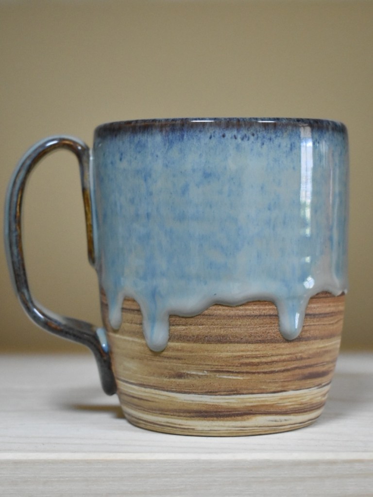 Not wood - blue mug